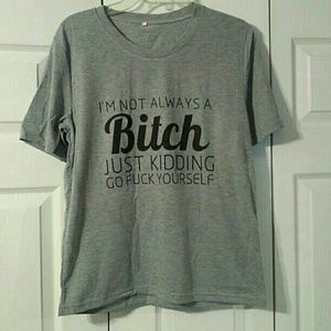 NEW BITCH T-SHIRT SIZE L